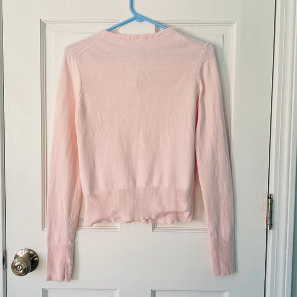 Angora Blend Perfect Fit Cardigan with Multicolor Rhinestone Buttons (size S) - Picture 7 of 12